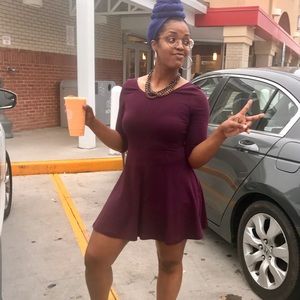 Express Fit & Flare Skate Dress